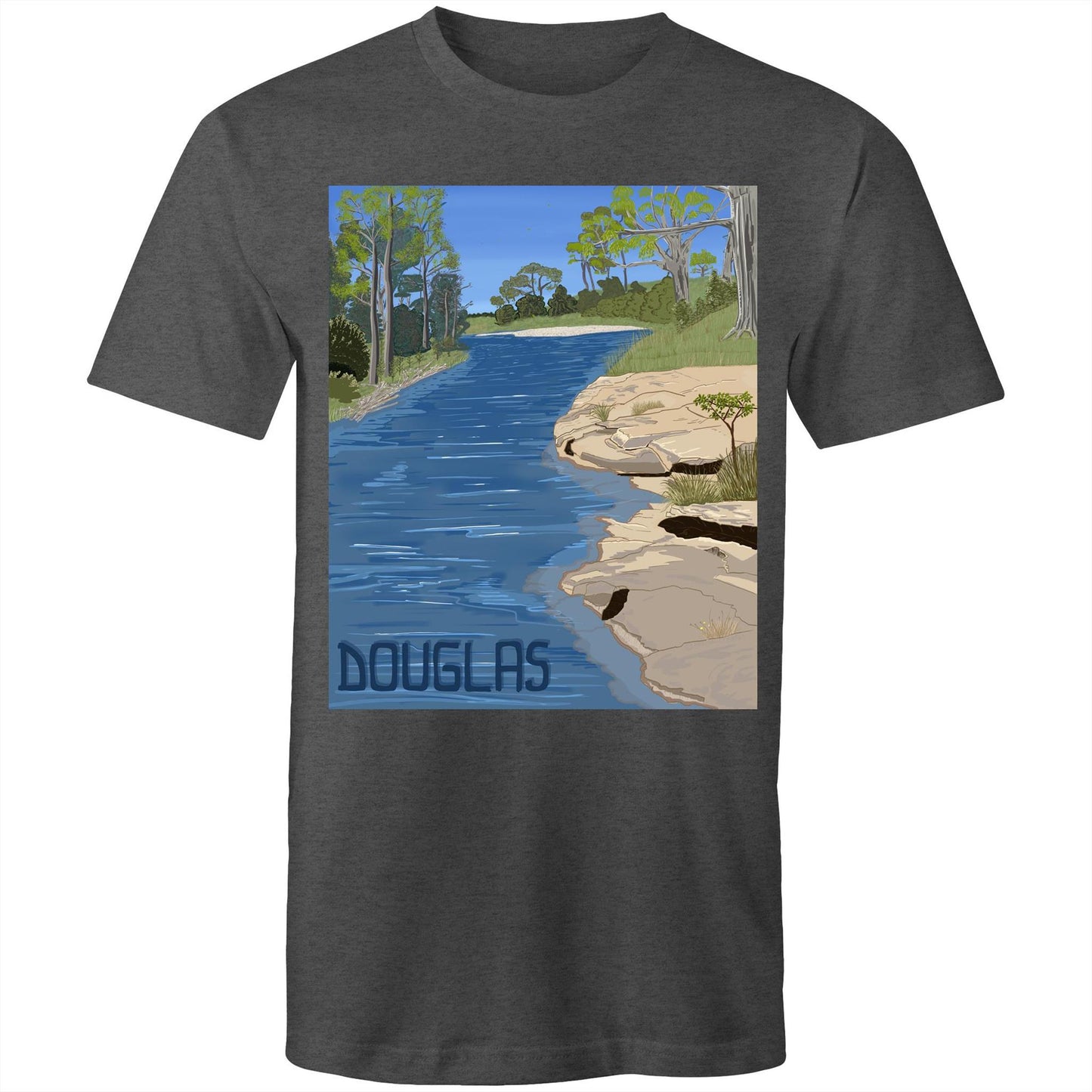 AS Colour Staple - Mens T-Shirt - Douglas River Waterhole