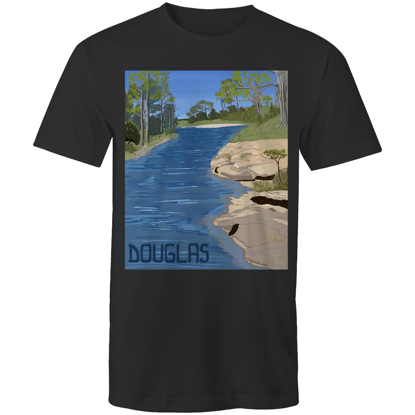 AS Colour Staple - Mens T-Shirt - Douglas River Waterhole