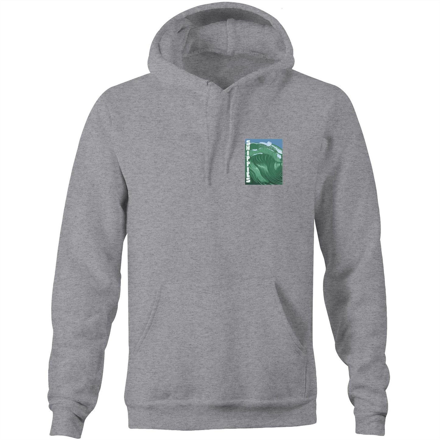 AS Colour Stencil - Pocket Hoodie Sweatshirt - Shippies Wave
