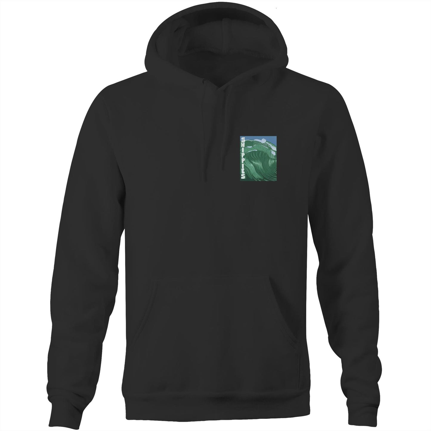 AS Colour Stencil - Pocket Hoodie Sweatshirt - Shippies Wave