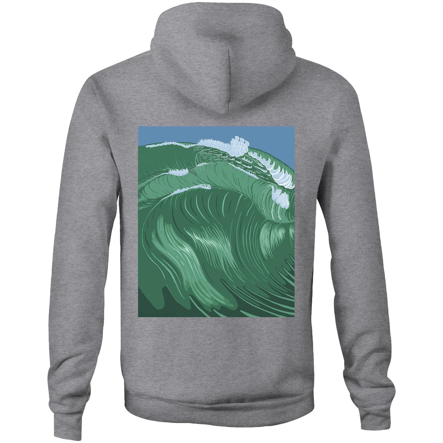 AS Colour Stencil - Pocket Hoodie Sweatshirt - Shippies Wave