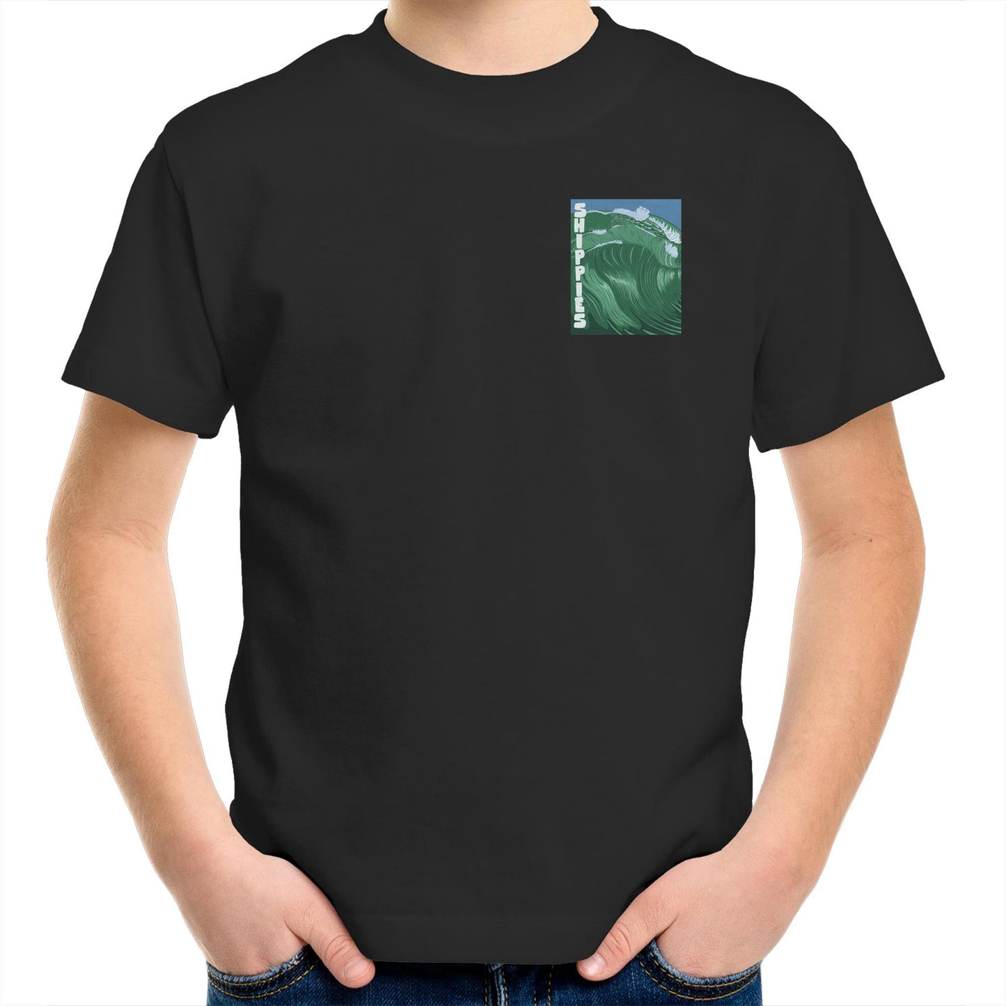 AS Colour Kids Youth Shippies Wave T-Shirt