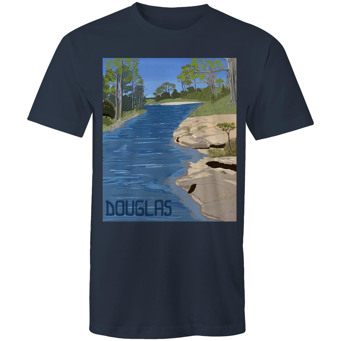 AS Colour Staple - Mens T-Shirt - Douglas River Waterhole