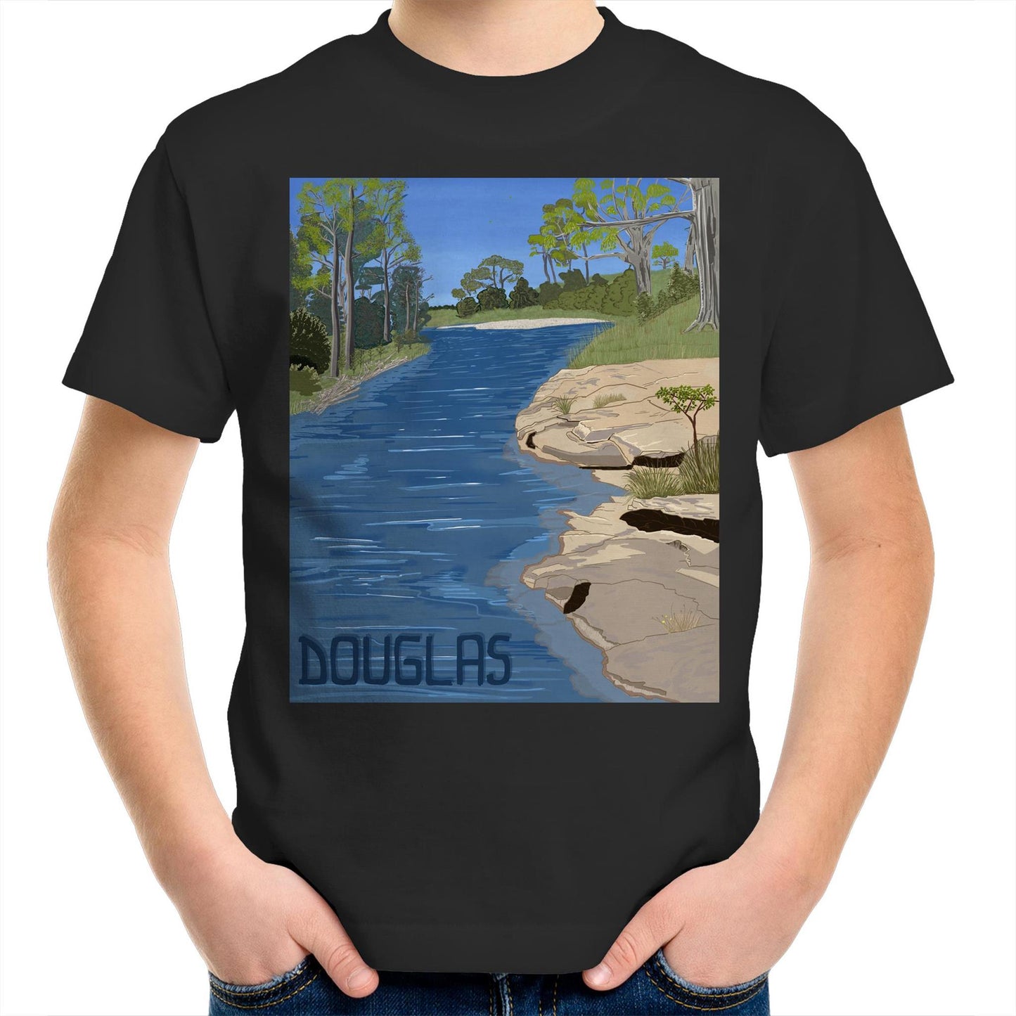 AS Colour Kids Youth T-Shirt - Douglas River Waterhole