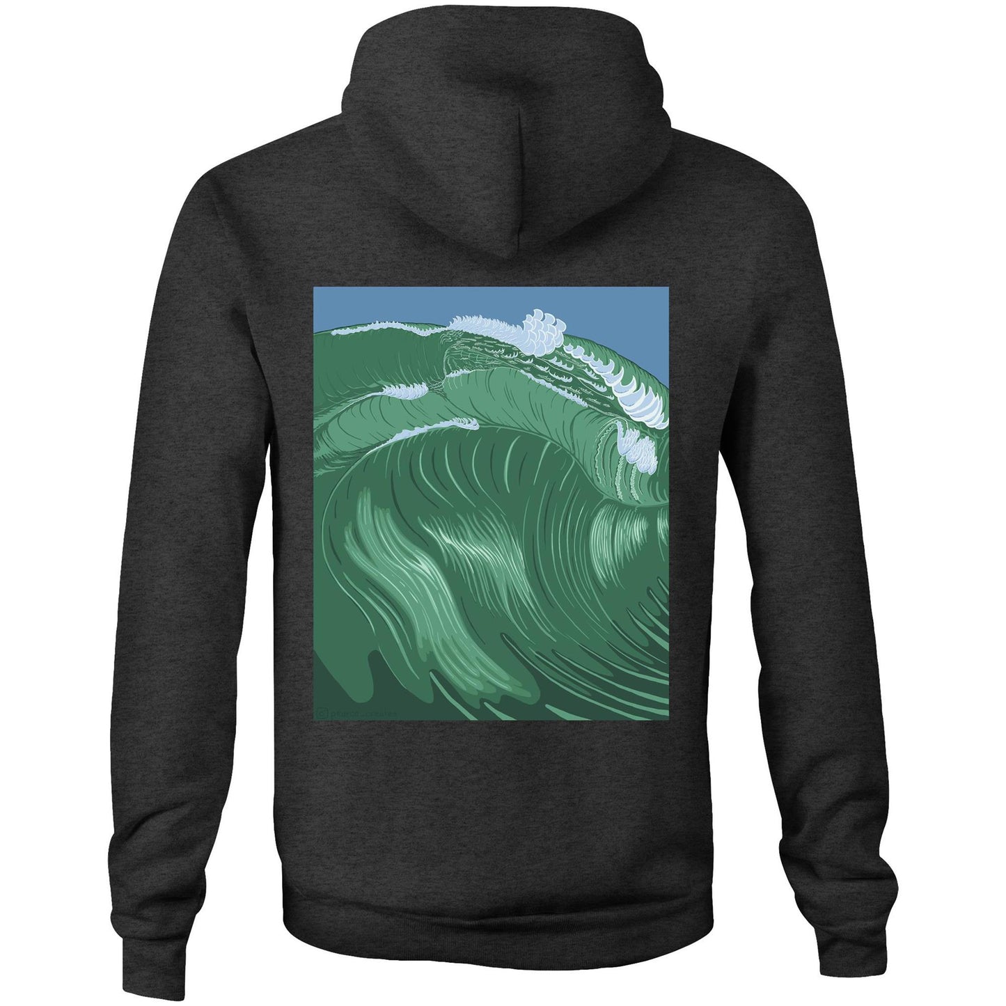AS Colour Stencil - Pocket Hoodie Sweatshirt - Shippies Wave