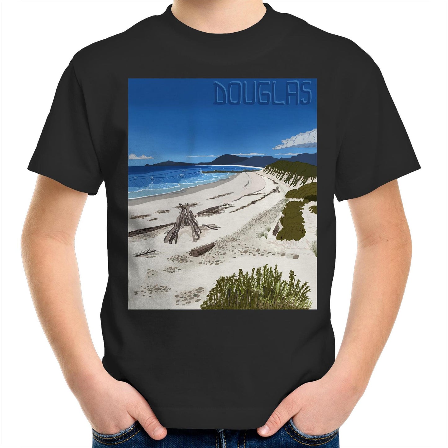 AS Colour Kids Youth T-Shirt - Douglas River Beach