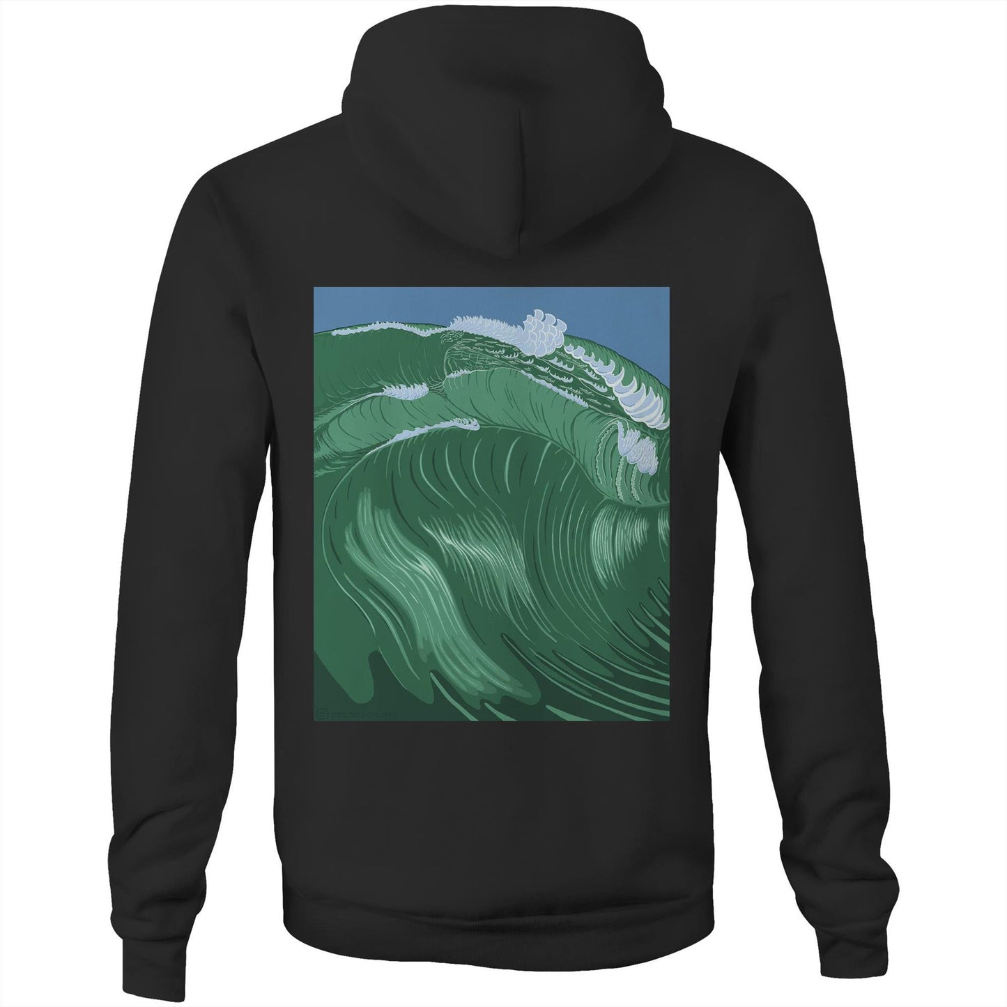 AS Colour Stencil - Pocket Hoodie Sweatshirt - Shippies Wave