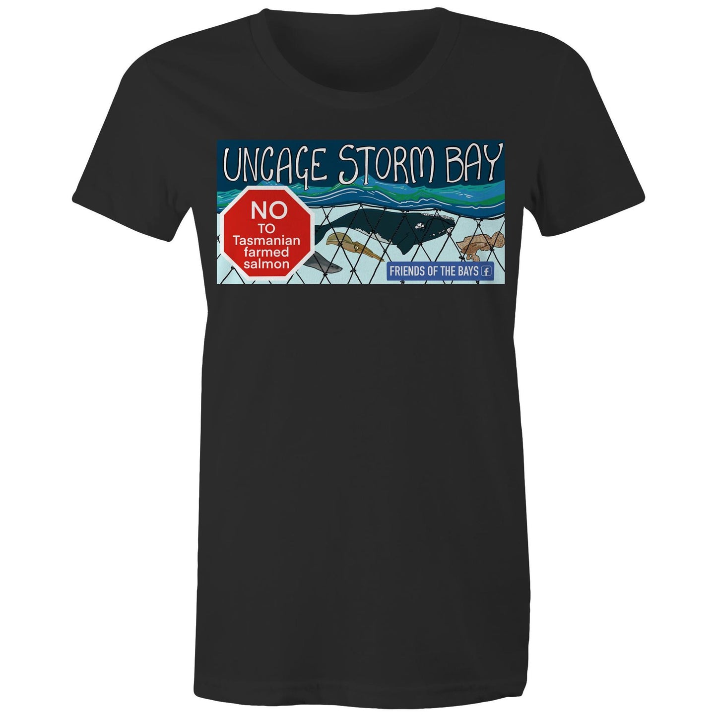 Uncage Storm Bay - AS Colour - Women's Maple Tee