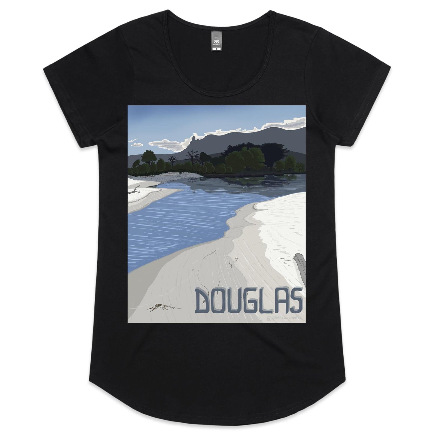 AS Colour Mali - Womens Scoop Neck T-Shirt - Douglas River Lagoon