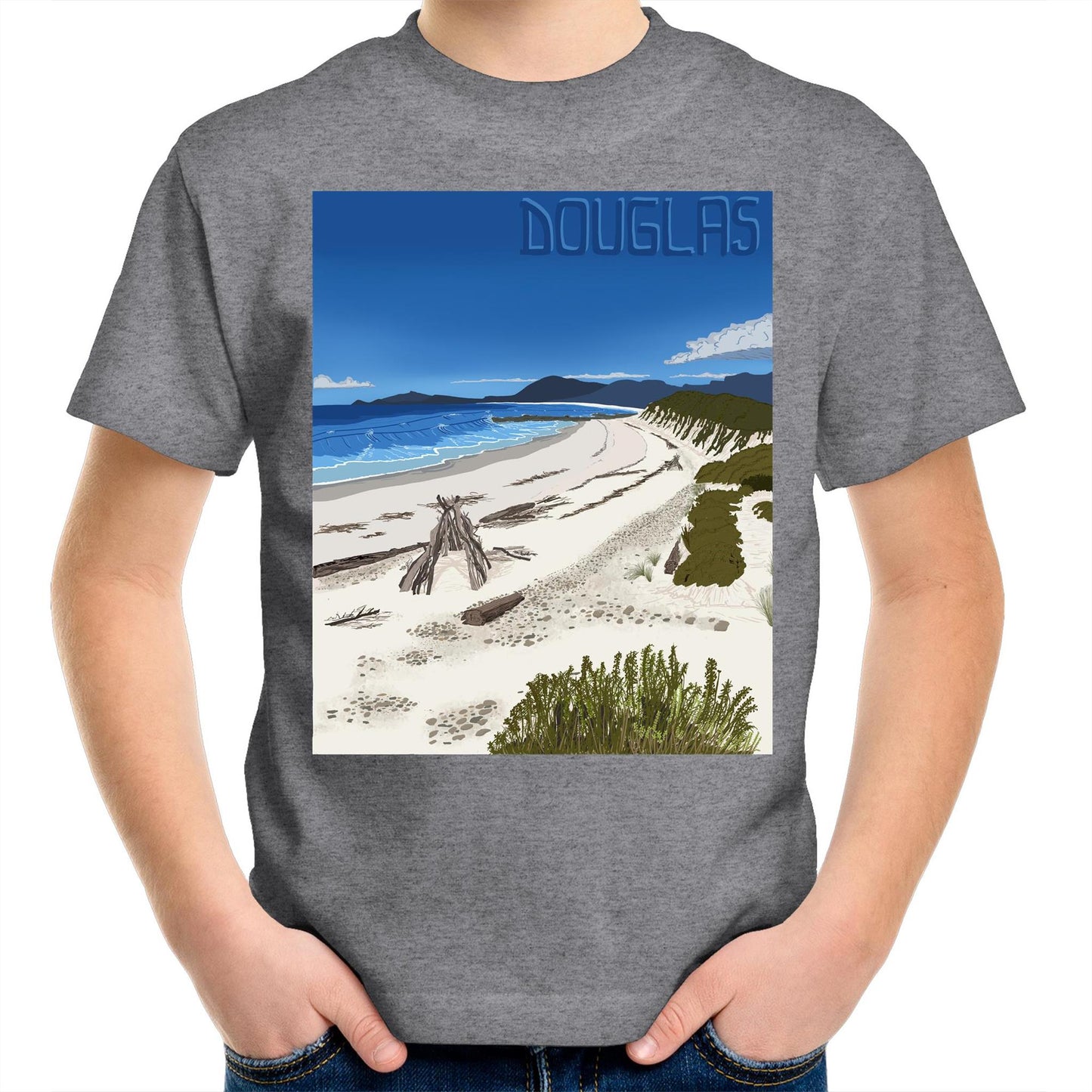 AS Colour Kids Youth T-Shirt - Douglas River Beach