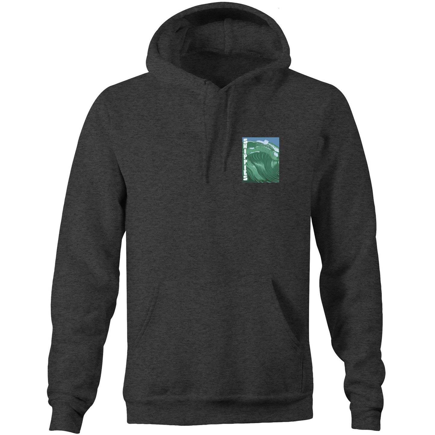 AS Colour Stencil - Pocket Hoodie Sweatshirt - Shippies Wave