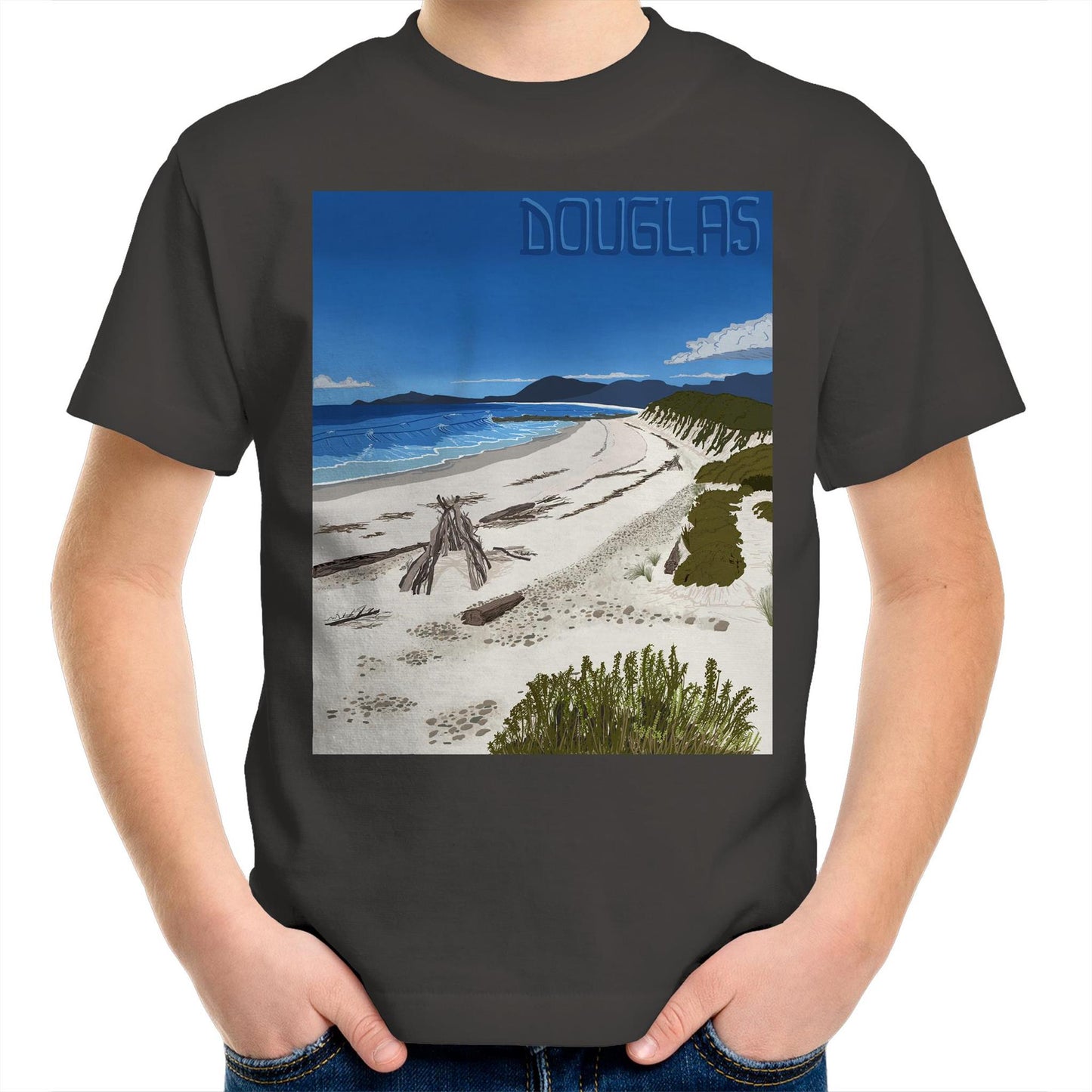 AS Colour Kids Youth T-Shirt - Douglas River Beach