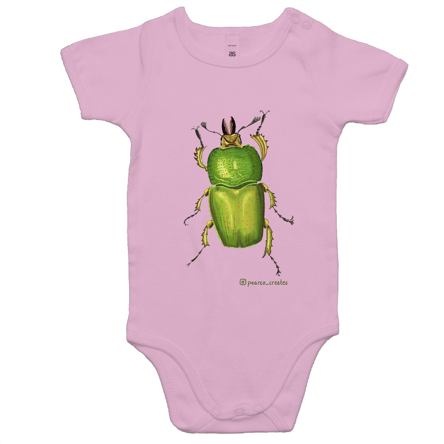 AS Colour Mini Me - Baby Christmas Beetle Onesie Romper