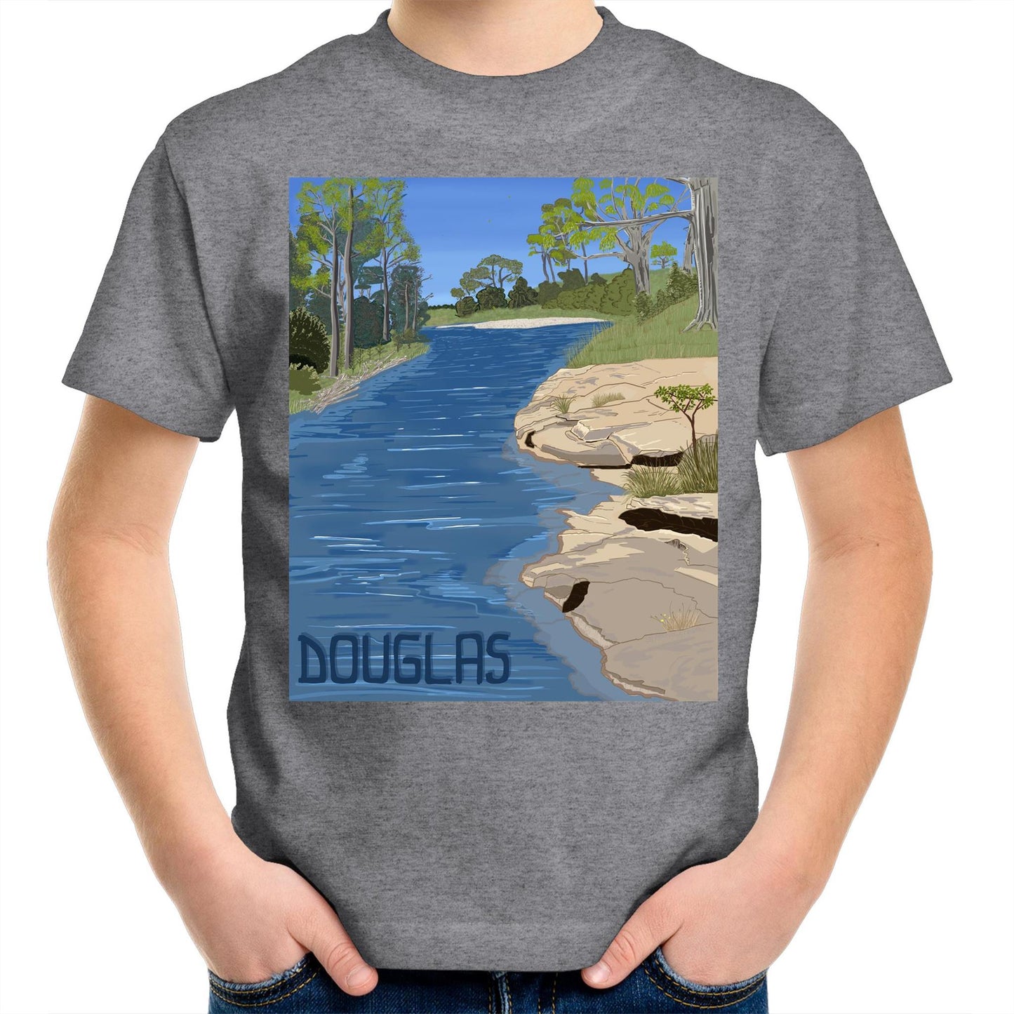 AS Colour Kids Youth T-Shirt - Douglas River Waterhole
