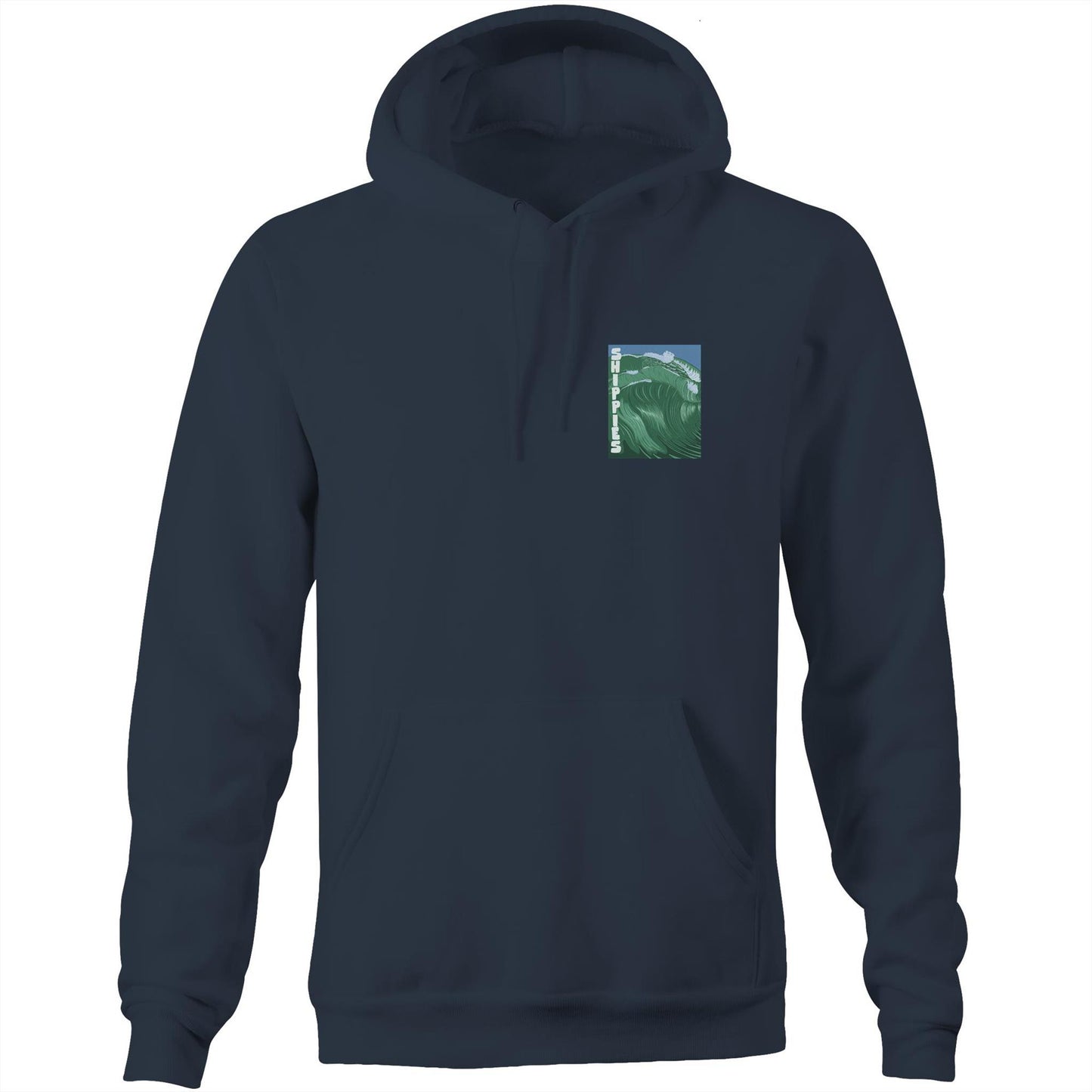 AS Colour Stencil - Pocket Hoodie Sweatshirt - Shippies Wave