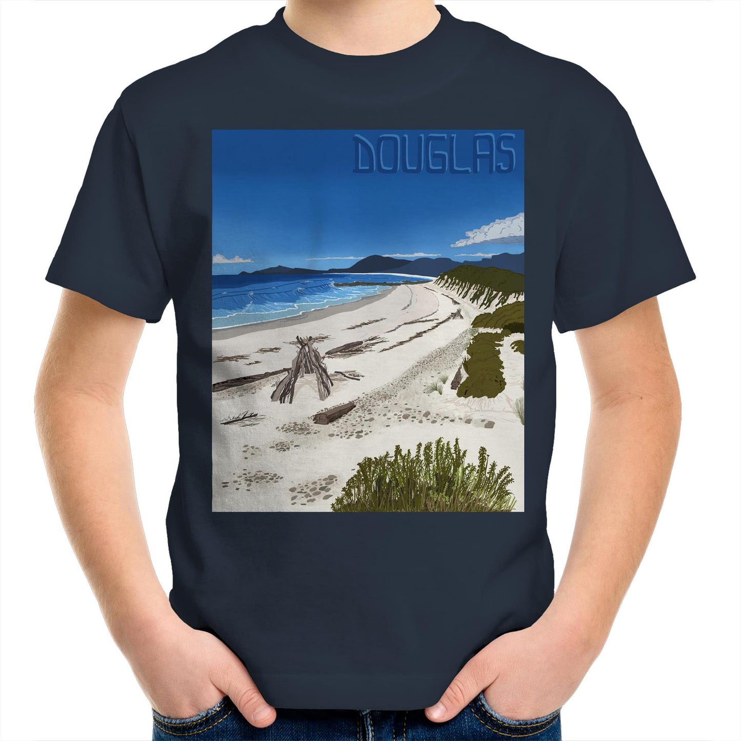 AS Colour Kids Youth T-Shirt - Douglas River Beach