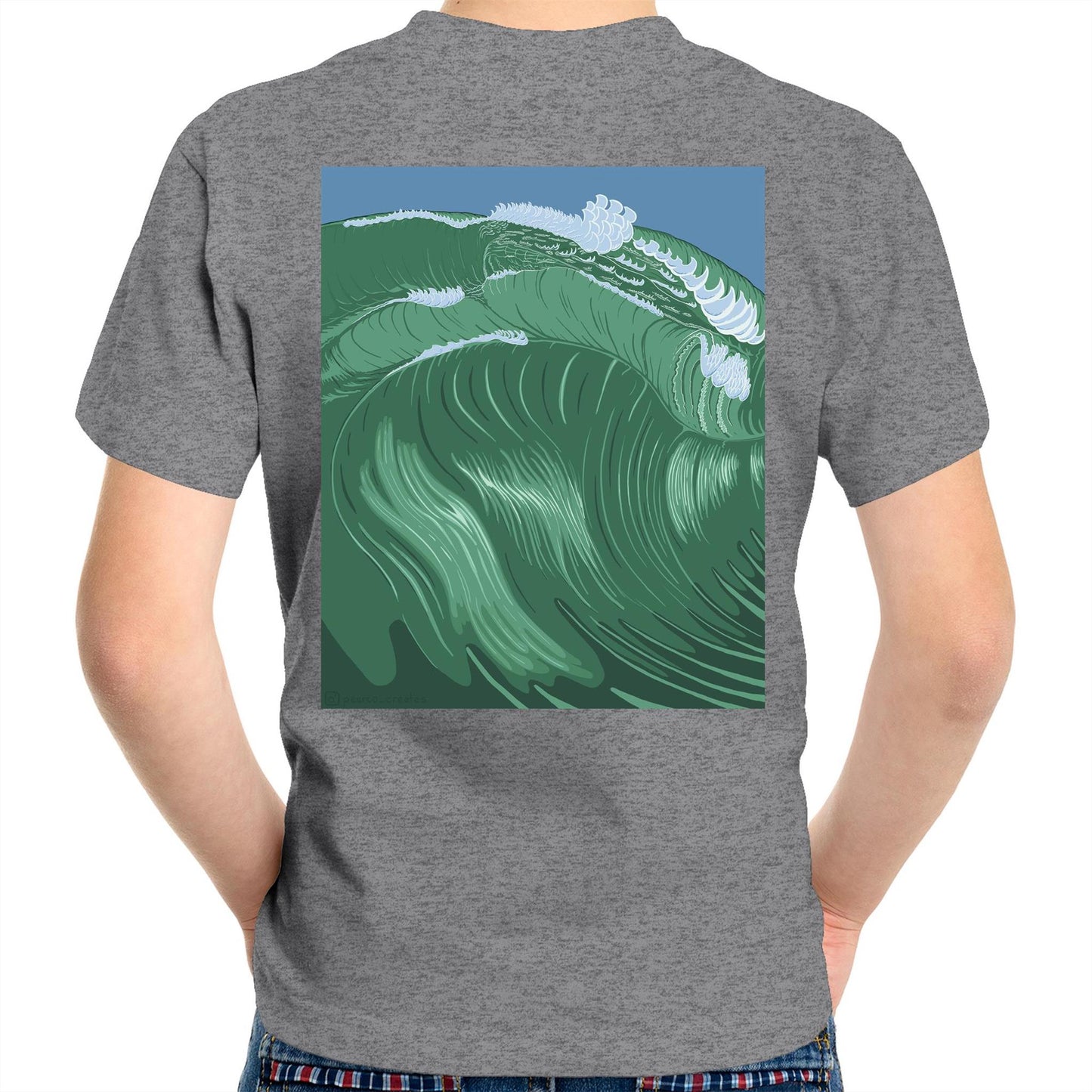 AS Colour Kids Youth Shippies Wave T-Shirt