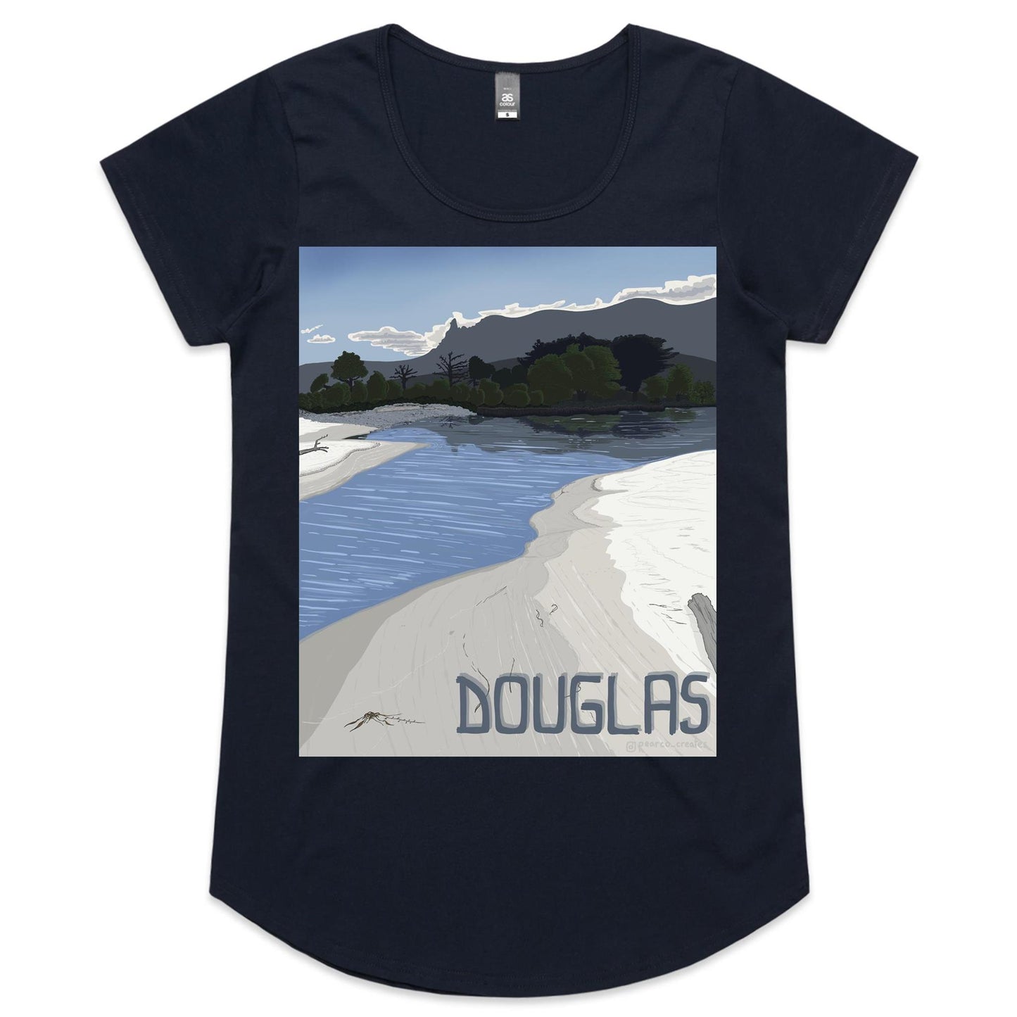 AS Colour Mali - Womens Scoop Neck T-Shirt - Douglas River Lagoon