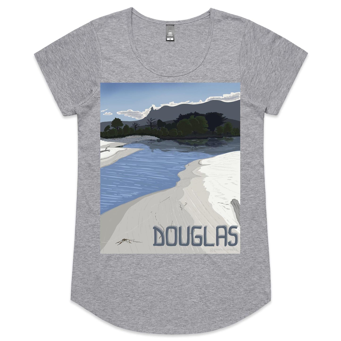 AS Colour Mali - Womens Scoop Neck T-Shirt - Douglas River Lagoon