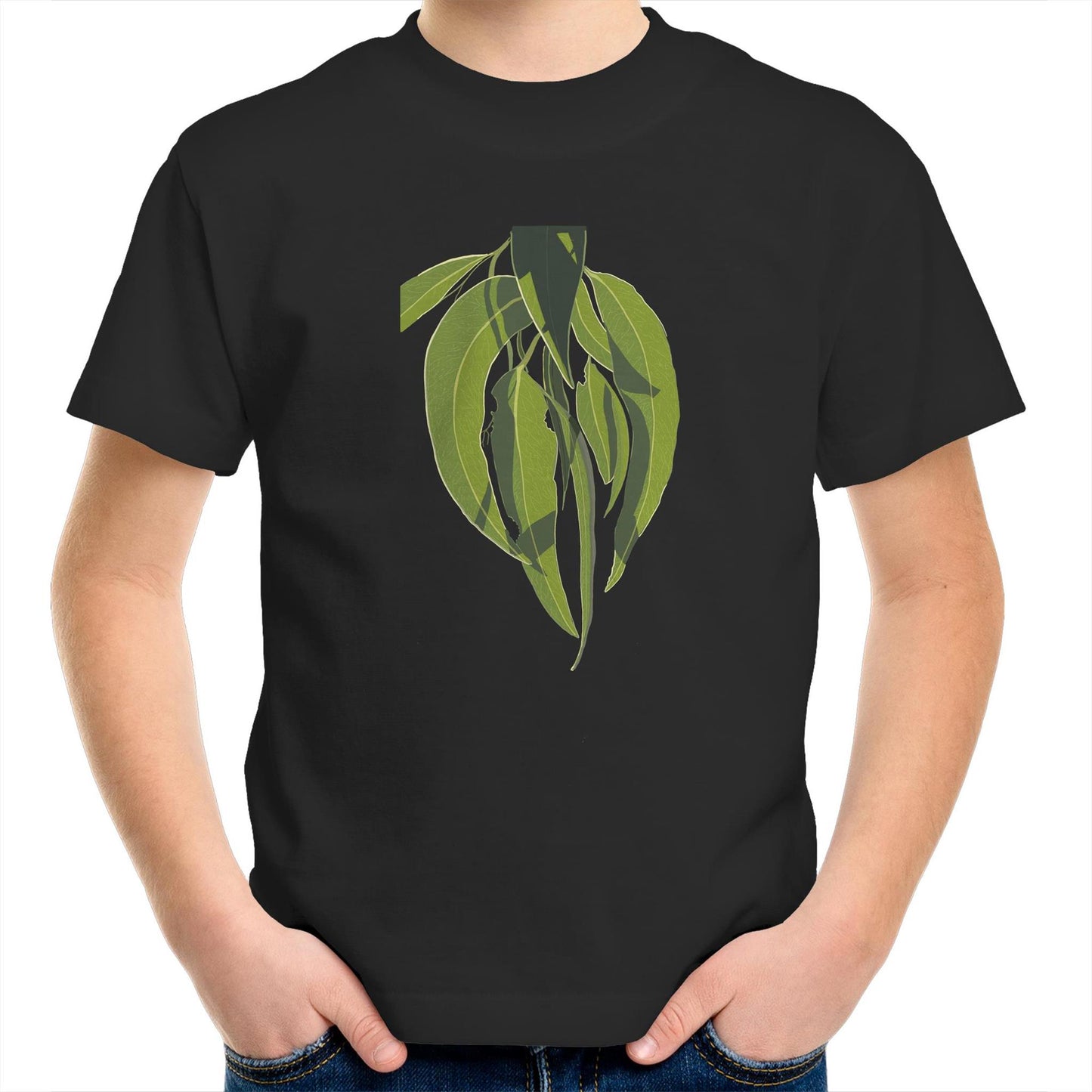AS Colour Kids Youth Crew T-Shirt - Eucalyptus Light