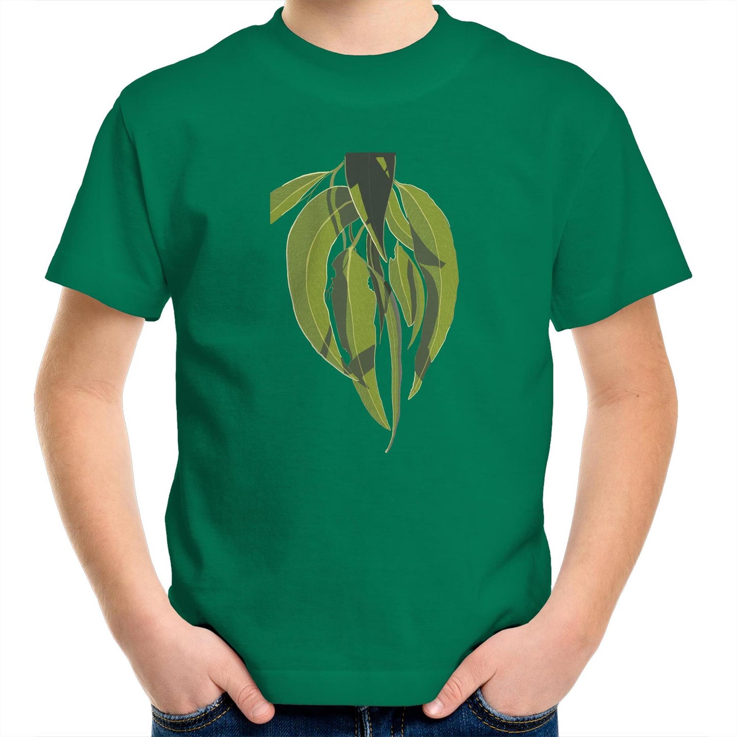 AS Colour Kids Youth Crew T-Shirt - Eucalyptus Light