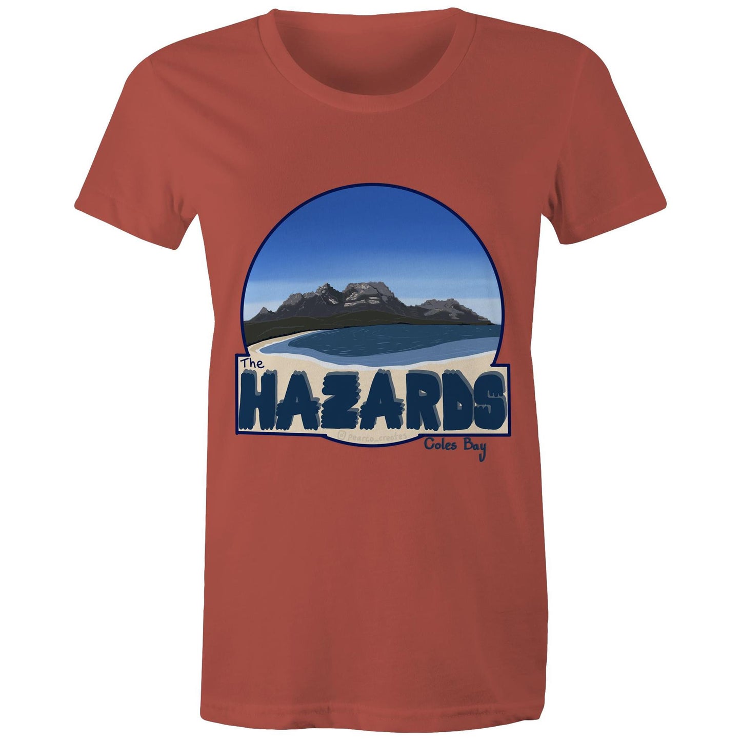 AS Colour - Women's Maple Tee - The Hazards / Coles Bay Tasmania