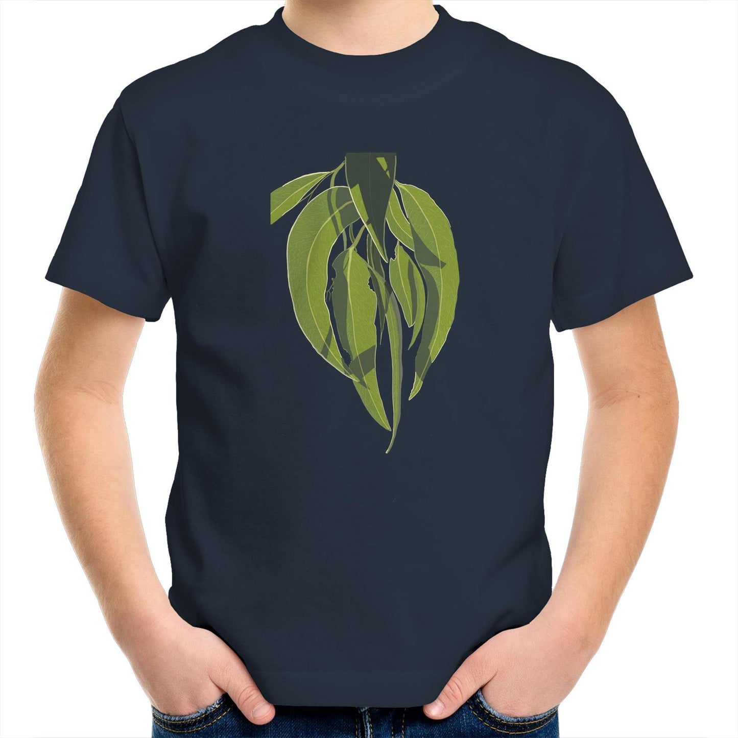 AS Colour Kids Youth Crew T-Shirt - Eucalyptus Light