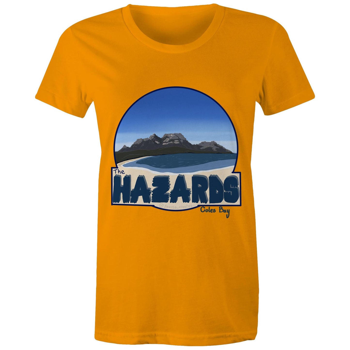AS Colour - Women's Maple Tee - The Hazards / Coles Bay Tasmania