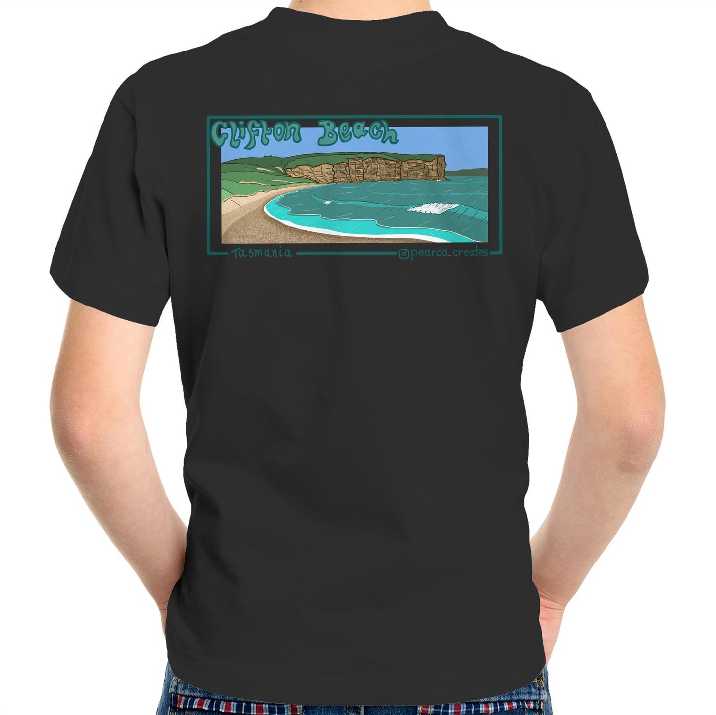 AS Colour Kids Youth Crew T-Shirt - Clifton Beach