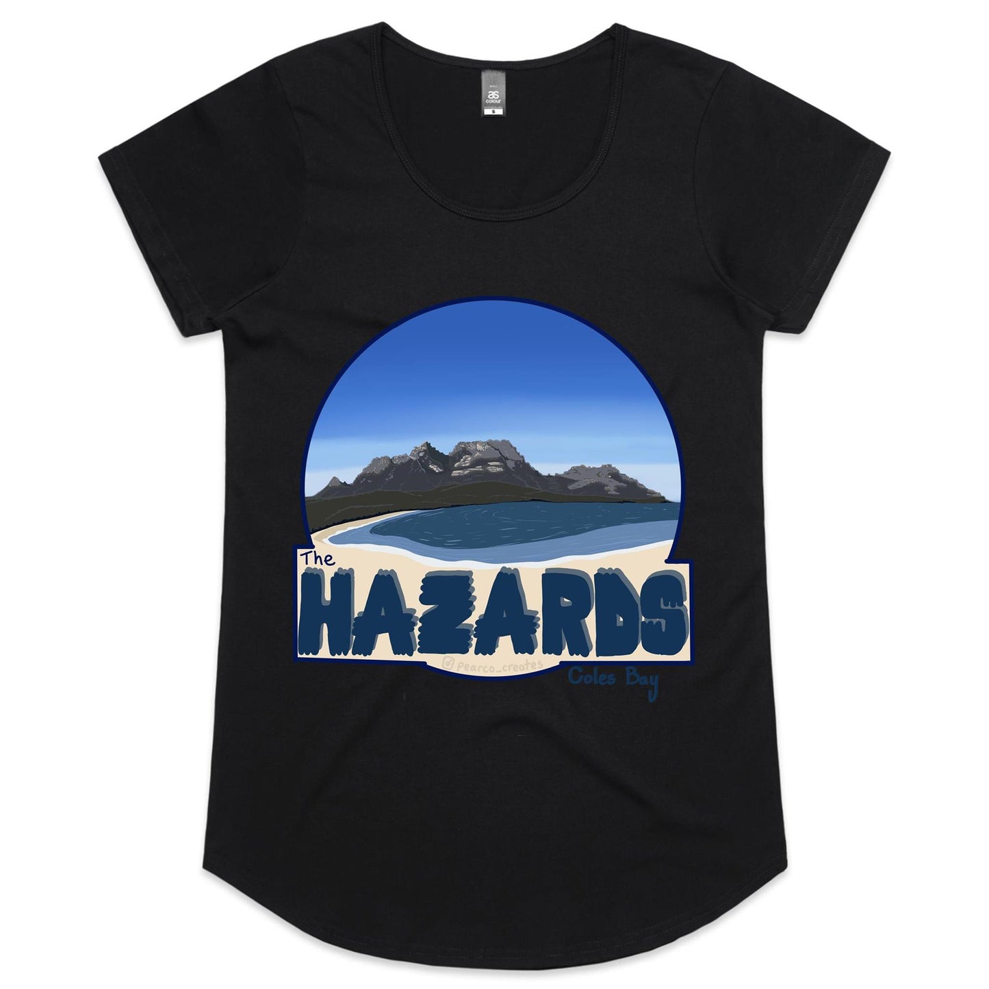 AS Colour Mali - Womens Scoop Neck T-Shirt - The Hazards / Coles Bay Tasmania