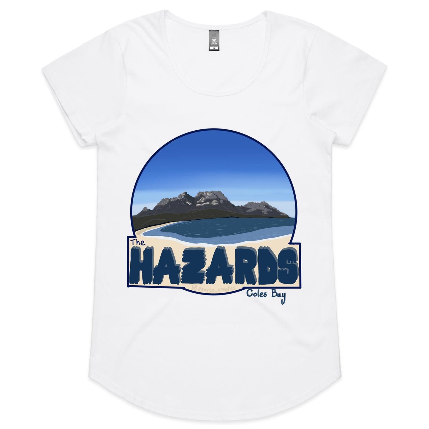 AS Colour Mali - Womens Scoop Neck T-Shirt - The Hazards / Coles Bay Tasmania