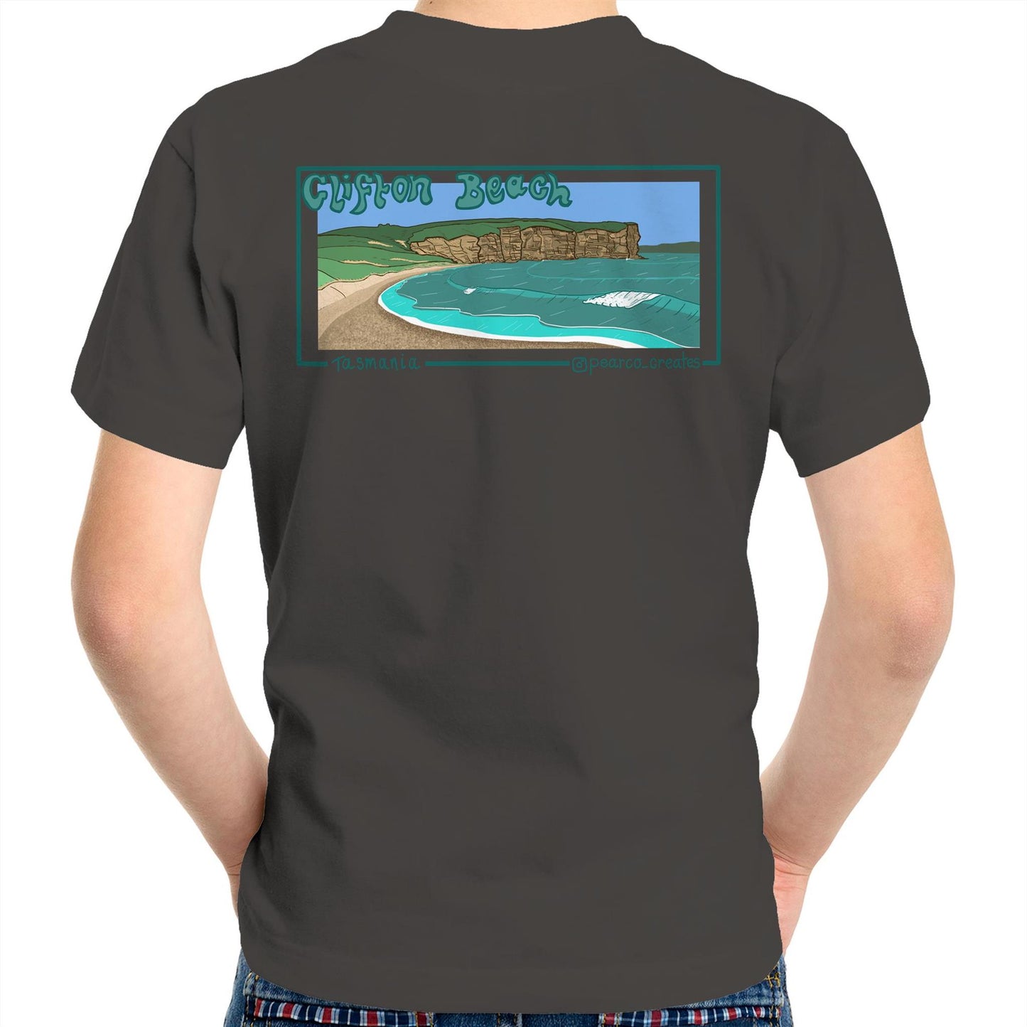 AS Colour Kids Youth Crew T-Shirt - Clifton Beach