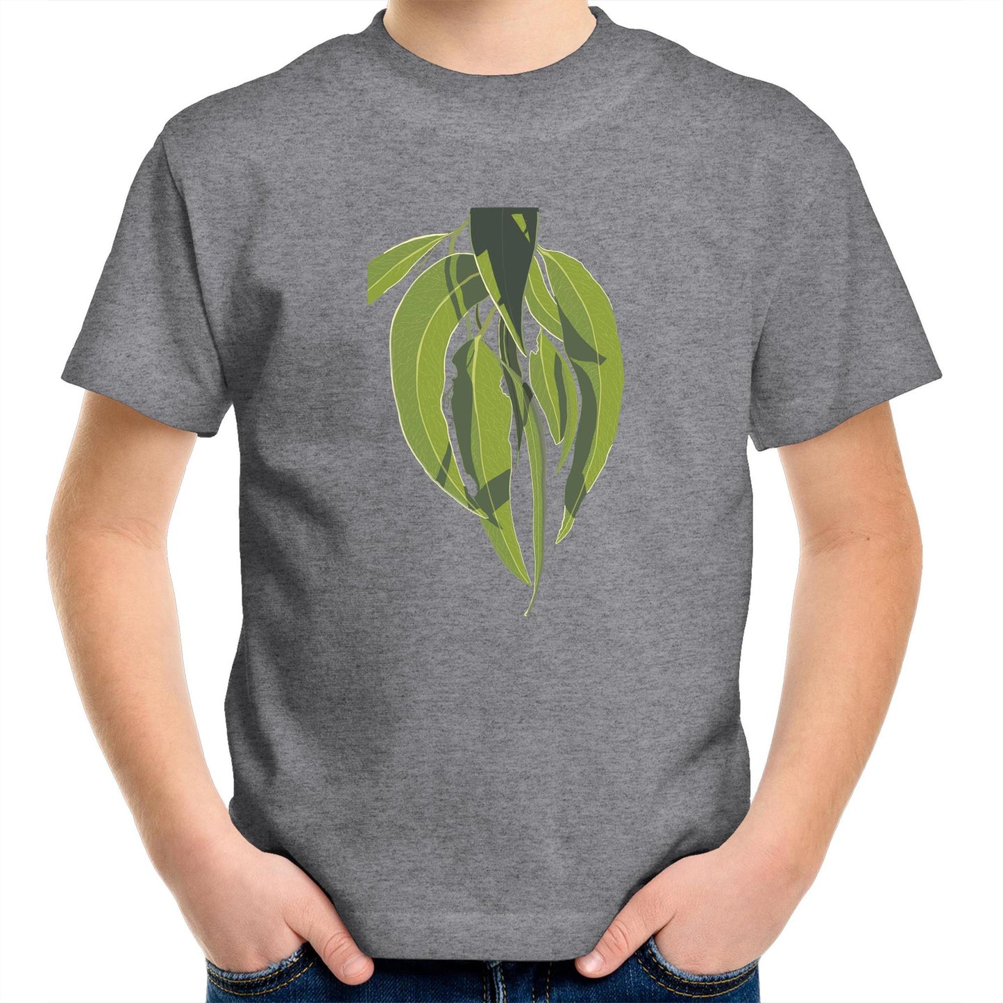 AS Colour Kids Youth Crew T-Shirt - Eucalyptus Light