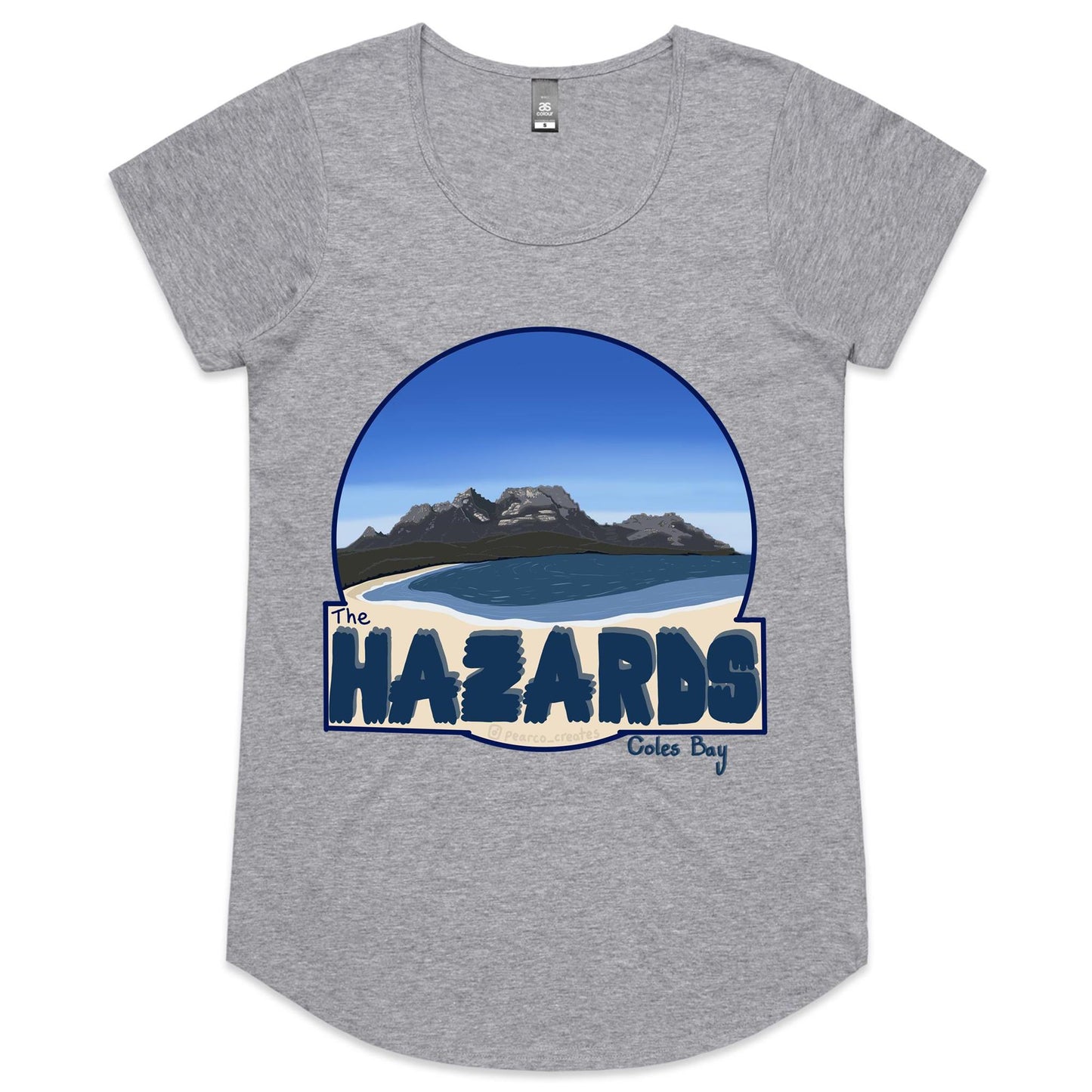 AS Colour Mali - Womens Scoop Neck T-Shirt - The Hazards / Coles Bay Tasmania