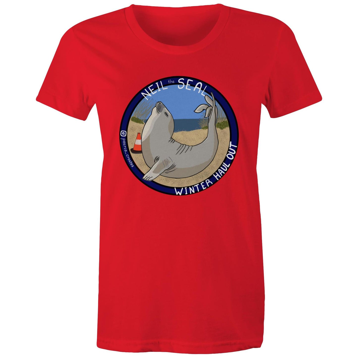AS Colour - Women's Maple Tee - Neil the Seal