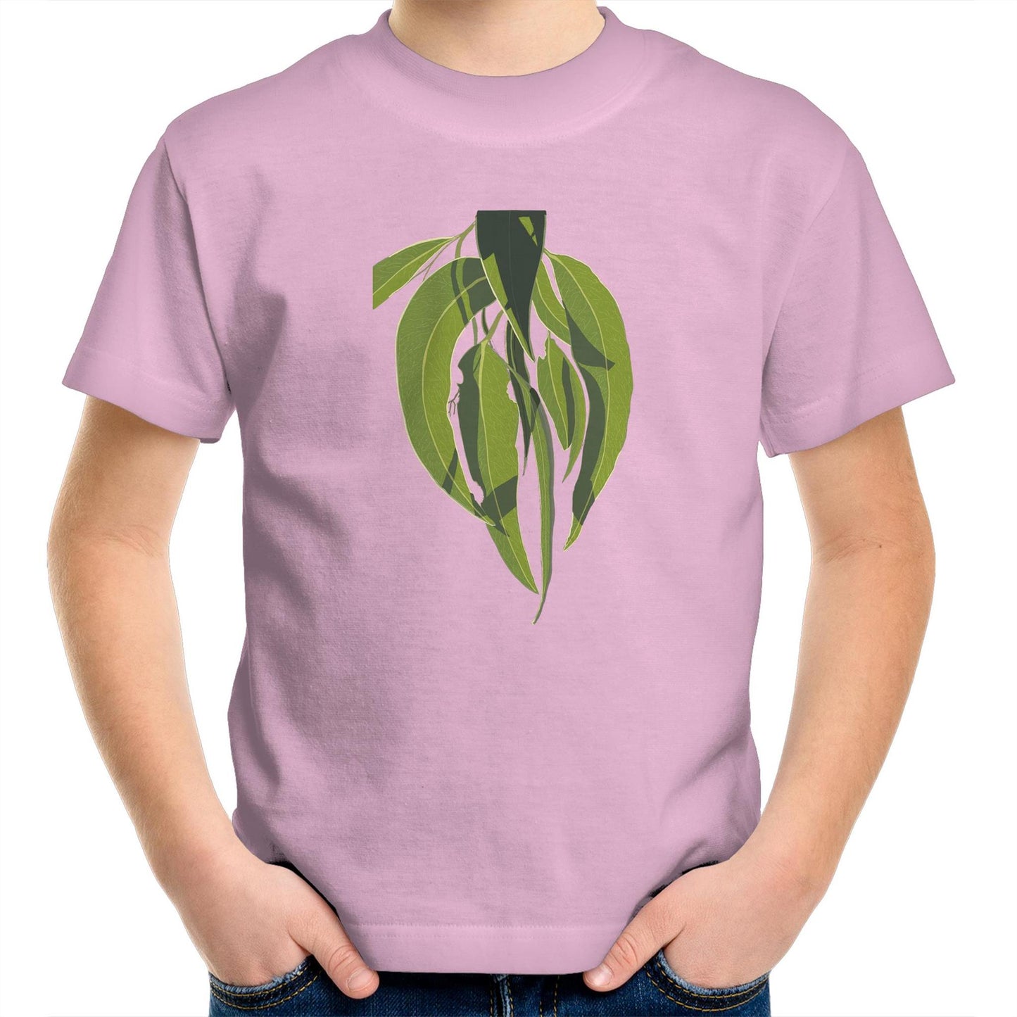 AS Colour Kids Youth Crew T-Shirt - Eucalyptus Light