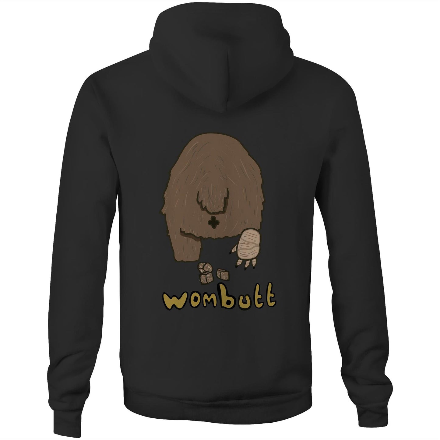 Wombat AS Colour Stencil - Pocket Hoodie Sweatshirt