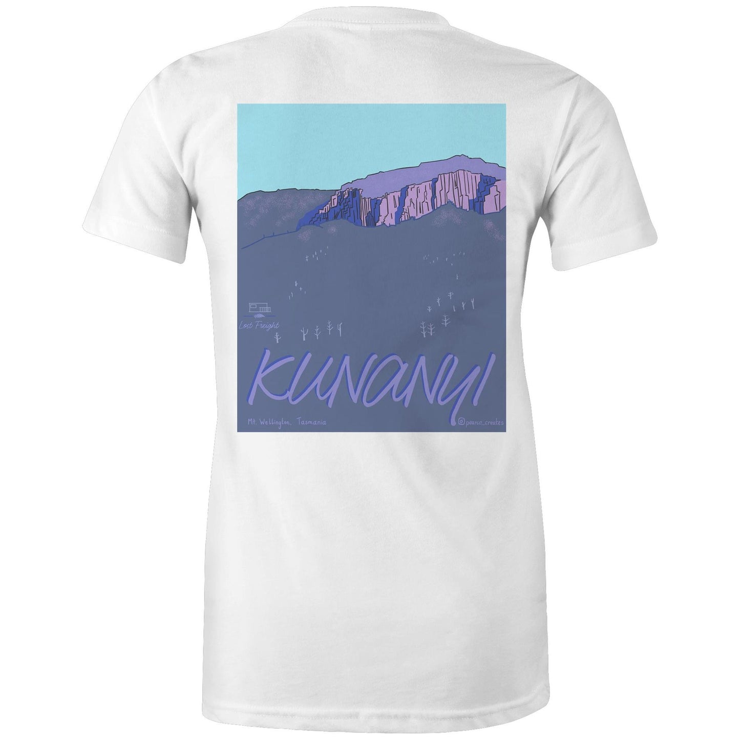 Kunanyi / Lost Freight - AS Colour - Women's Maple Tee