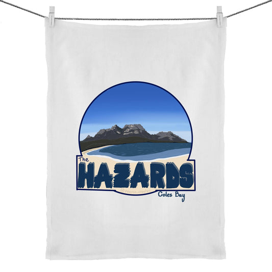 Hazards / Coles Bay 50% Linen 50% Cotton Tea Towel