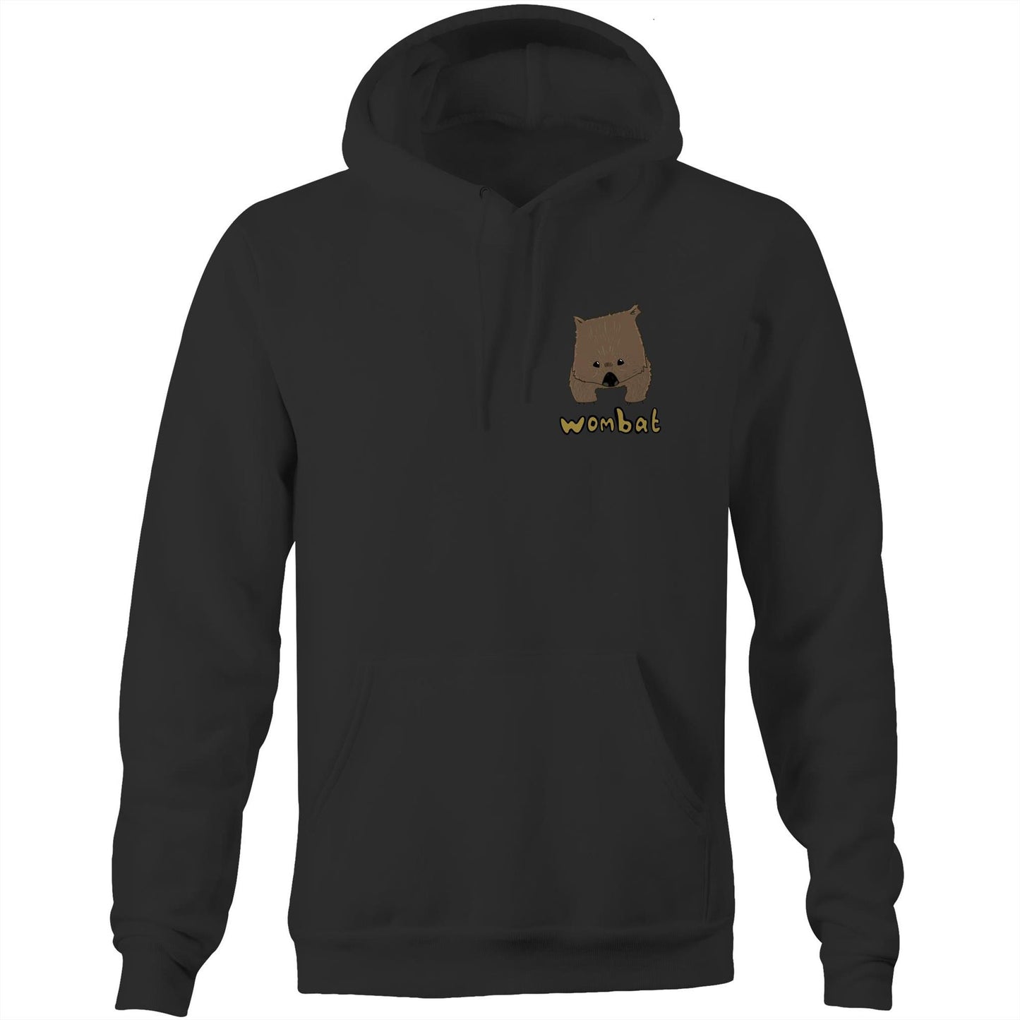 Wombat AS Colour Stencil - Pocket Hoodie Sweatshirt