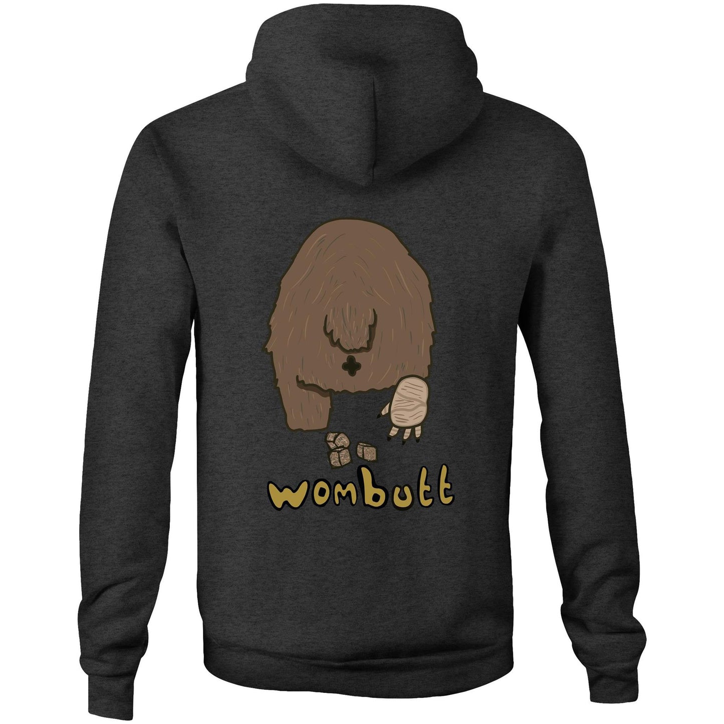 Wombat AS Colour Stencil - Pocket Hoodie Sweatshirt