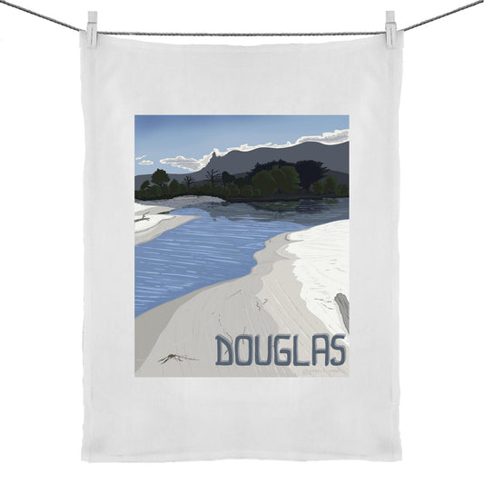 Douglas River Lagoon 50% Linen 50% Cotton Tea Towel