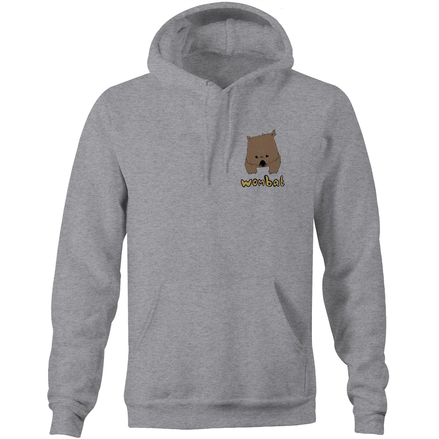 Wombat AS Colour Stencil - Pocket Hoodie Sweatshirt