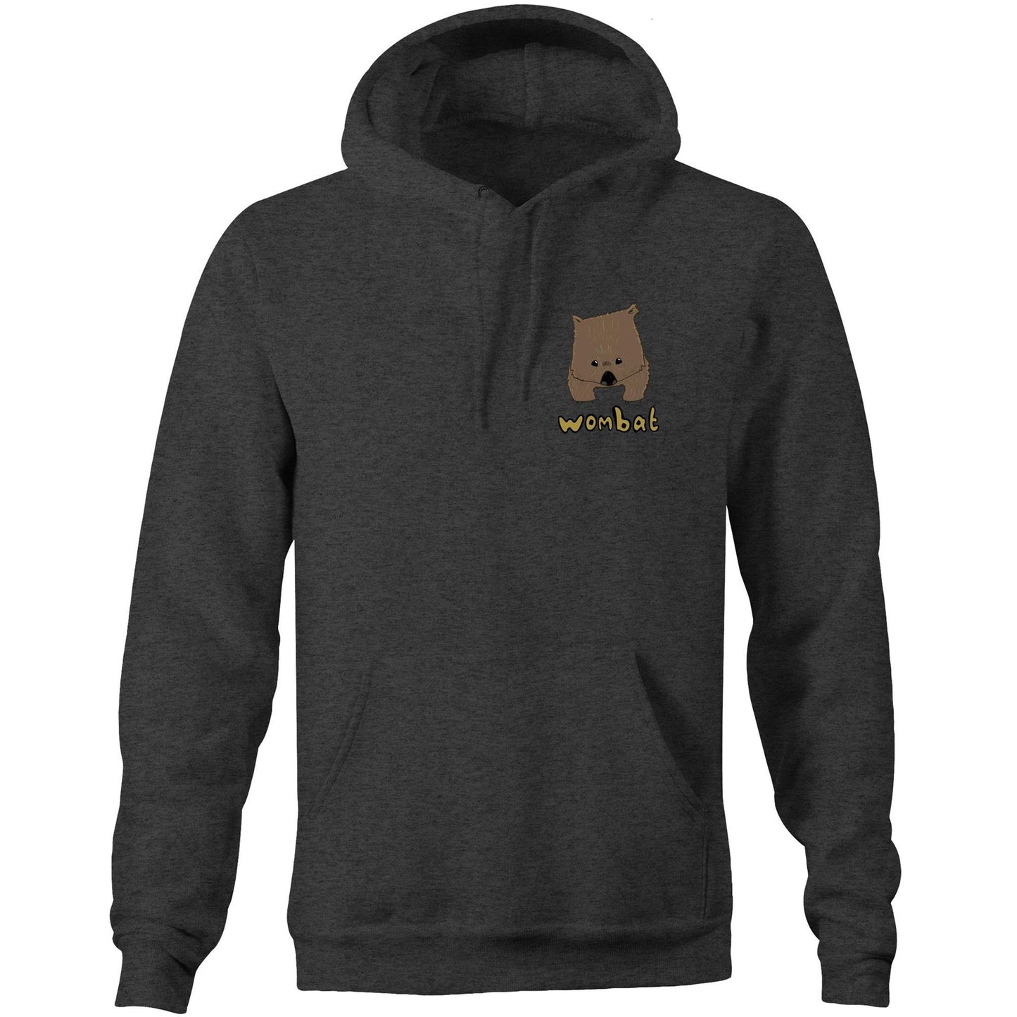 Wombat AS Colour Stencil - Pocket Hoodie Sweatshirt