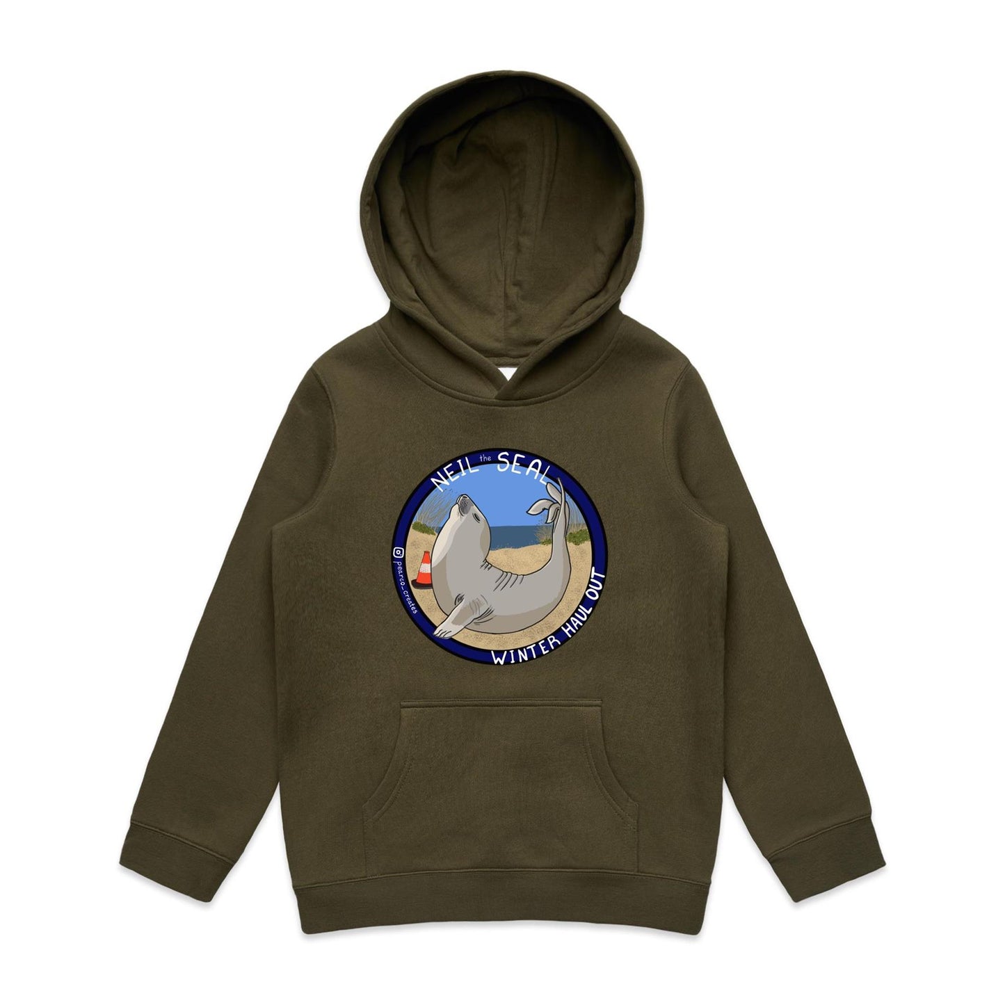 AS Colour - Youth Supply Hood - Neil the Seal