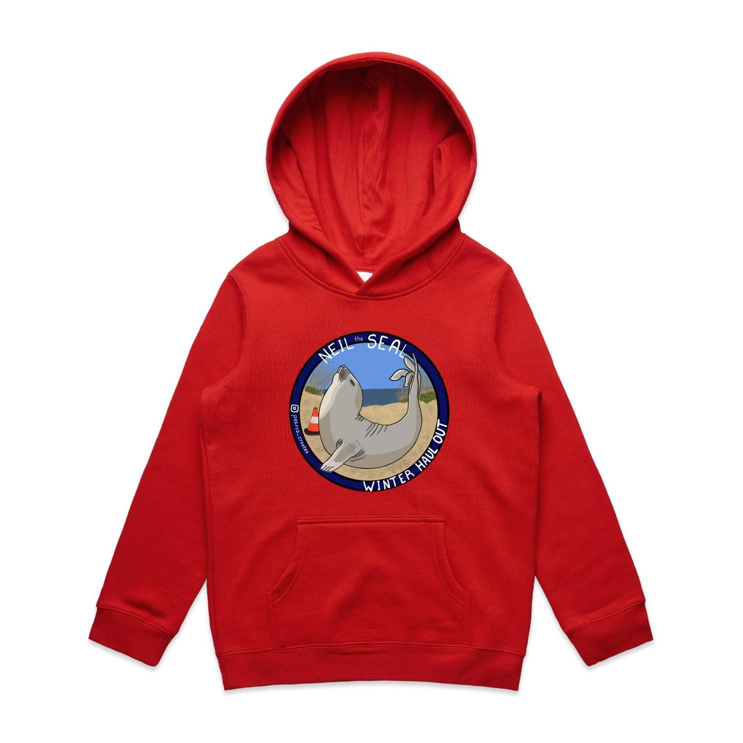 AS Colour - Youth Supply Hood - Neil the Seal