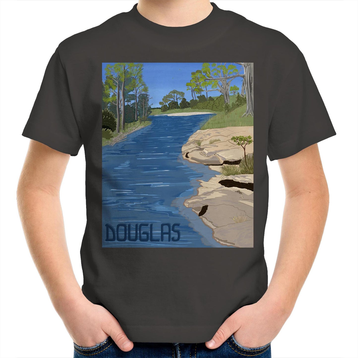 AS Colour Kids Youth T-Shirt - Douglas River Waterhole