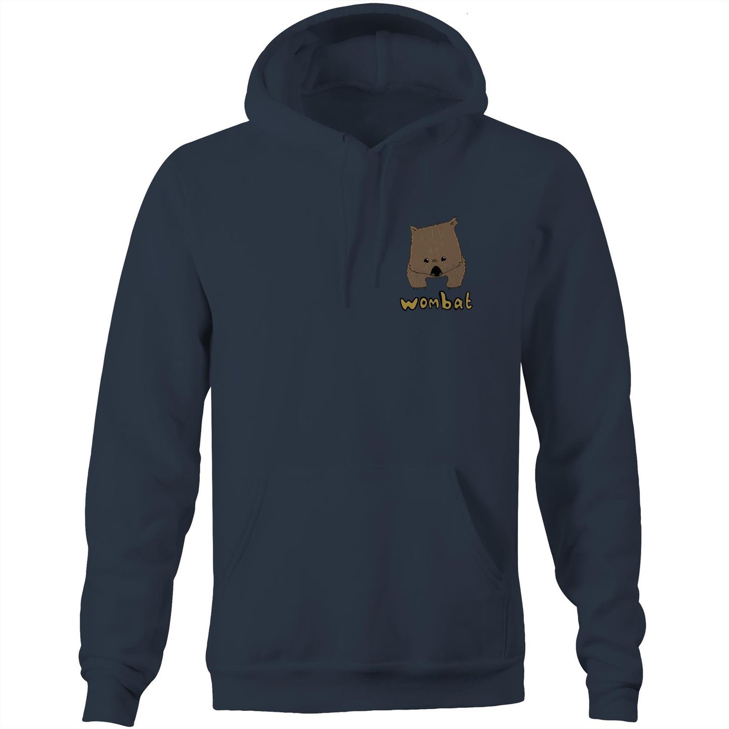 Wombat AS Colour Stencil - Pocket Hoodie Sweatshirt