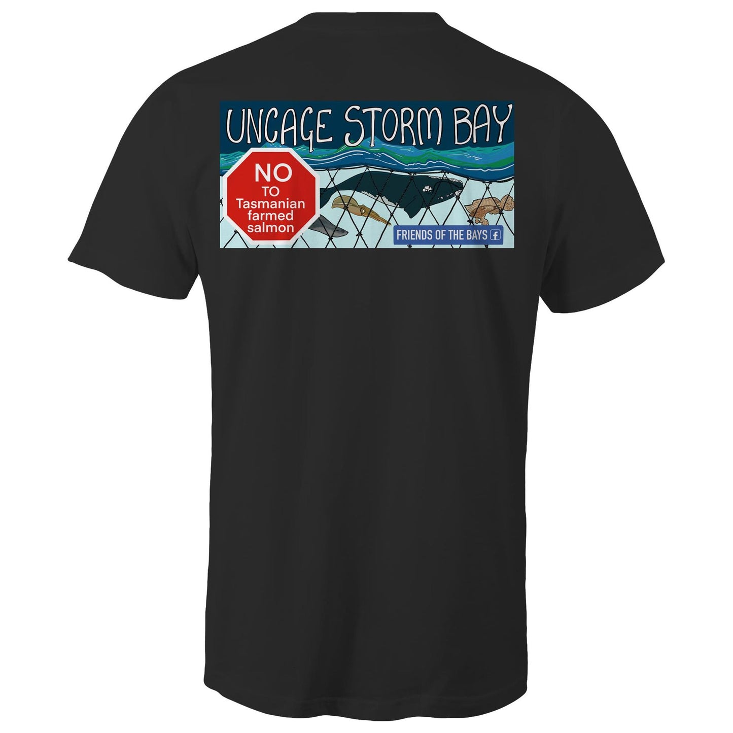 Uncage Storm Bay - AS Colour Staple - Mens T-Shirt back print