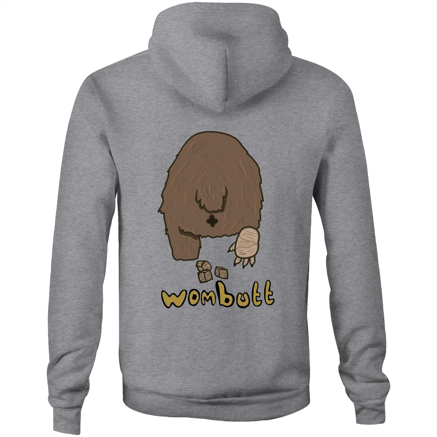 Wombat AS Colour Stencil - Pocket Hoodie Sweatshirt